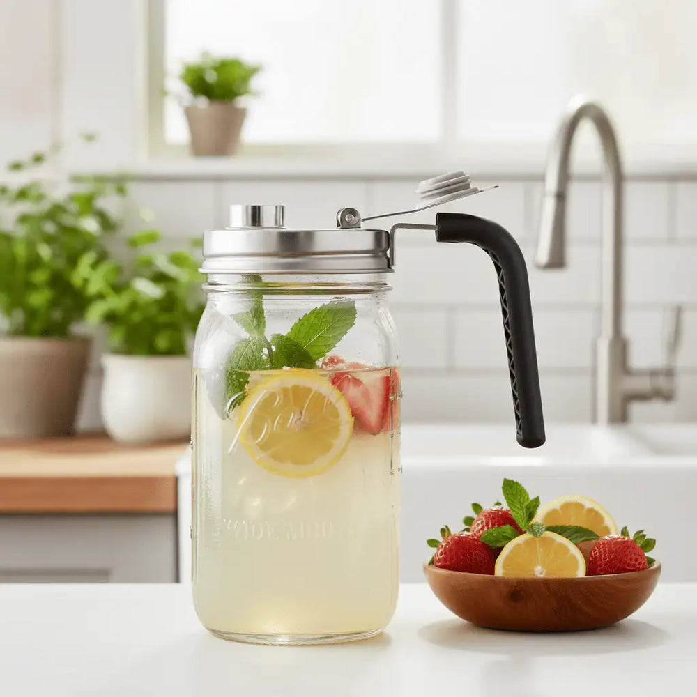Ausschenker aus Edelstahl für Wide Mouth Mason Jars