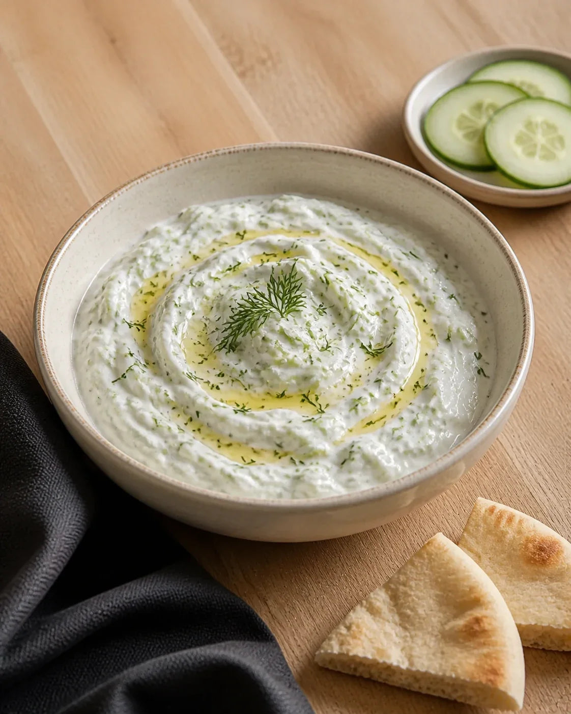 Klassisches Tzatziki mit griechischem Joghurt