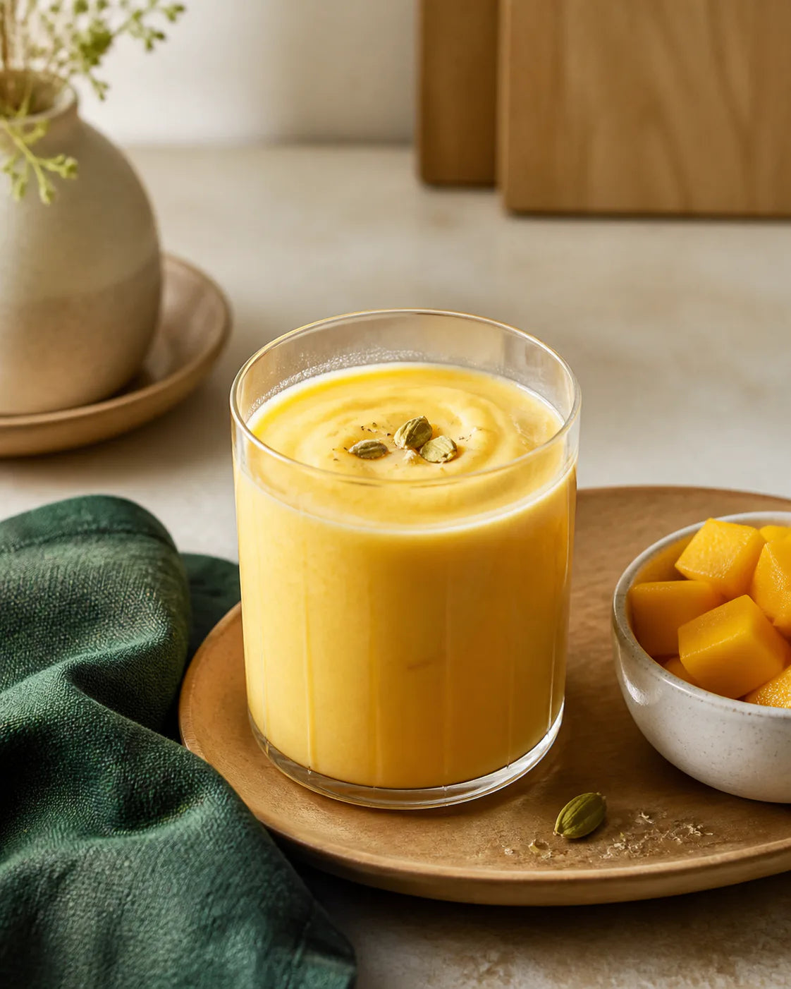 Mango-Lassi mit Naturjoghurt