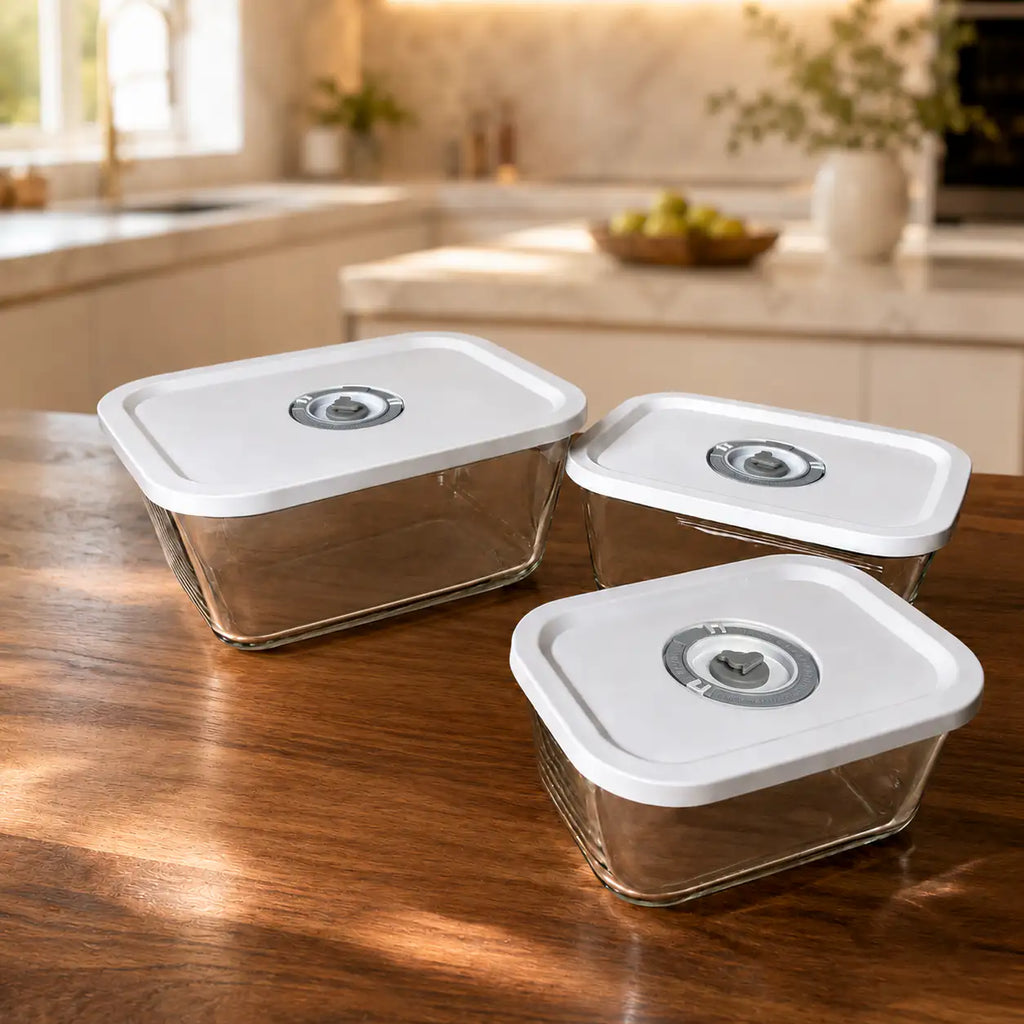AnySeal-Box - Vakuumierbare Vorratsboxen aus Glas