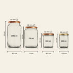 Vaku-Glas - 3er Set
