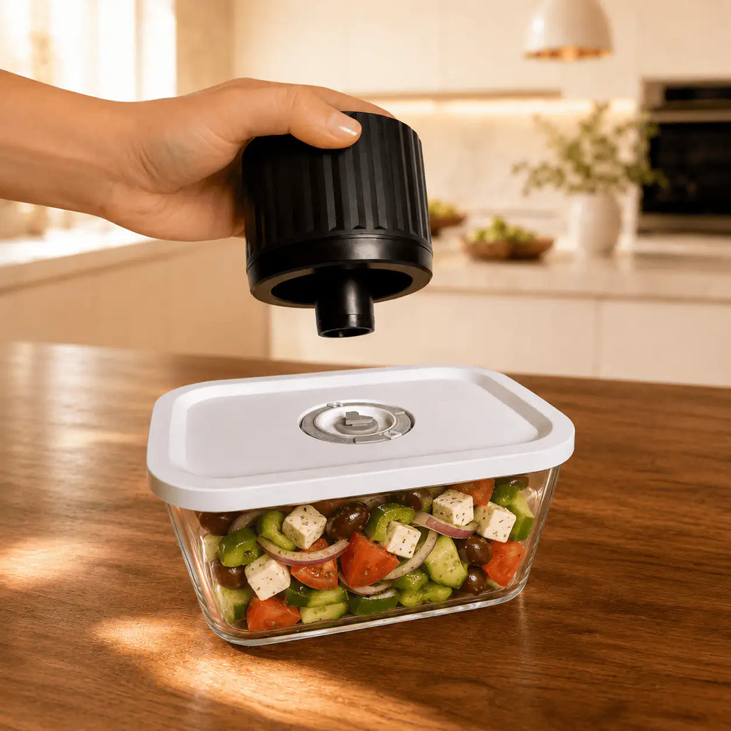 AnySeal-Box - Vakuumierbare Vorratsboxen aus Glas