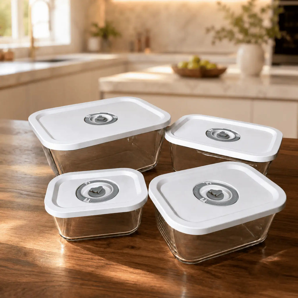 AnySeal-Box - Vakuumierbare Vorratsboxen aus Glas