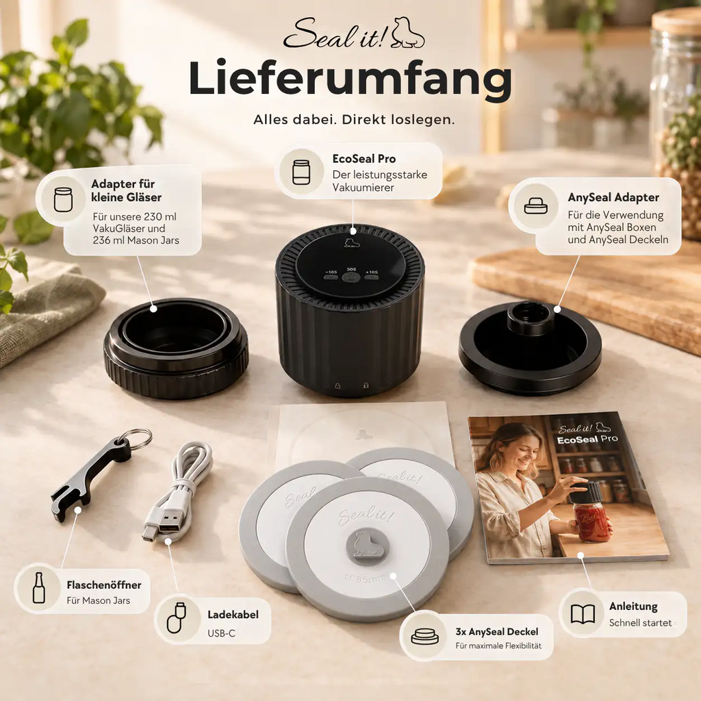 EcoSeal Pro – Einmachglas-Vakuumierer