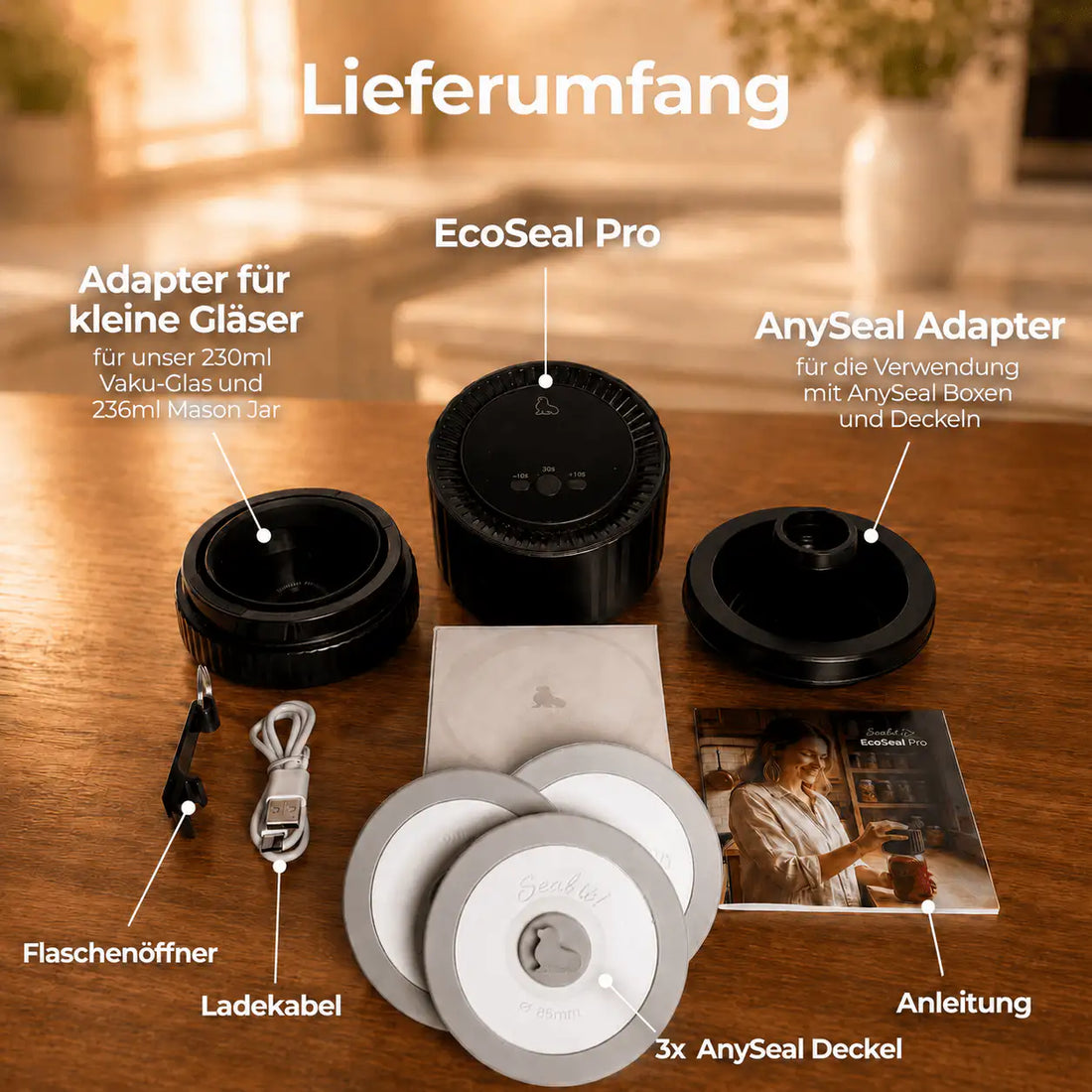 EcoSeal Pro – Einmachglas-Vakuumierer
