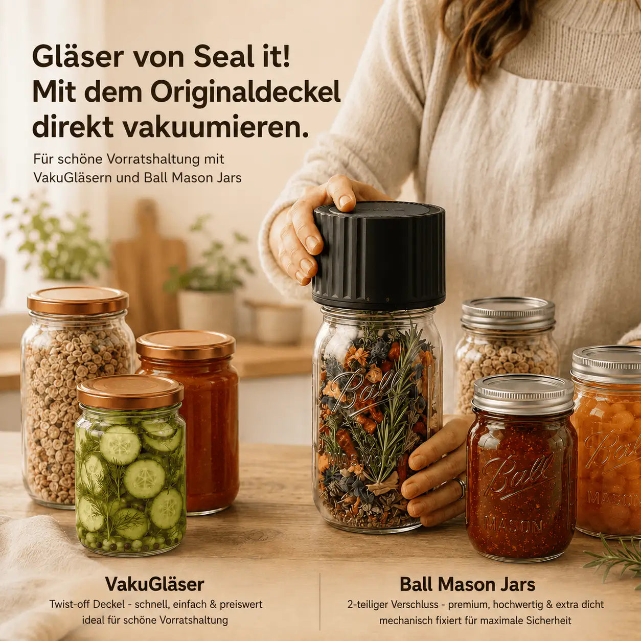 EcoSeal Pro - Jar Vacuum Sealer