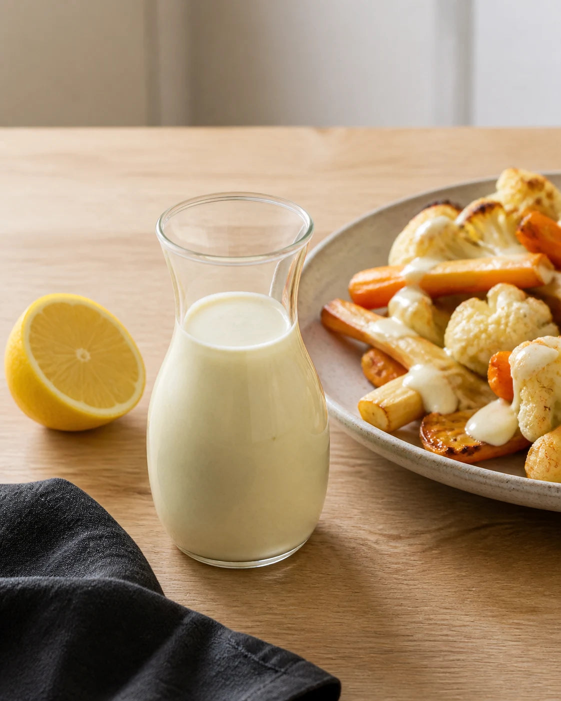 Zitronen-Kefir-Dressing.