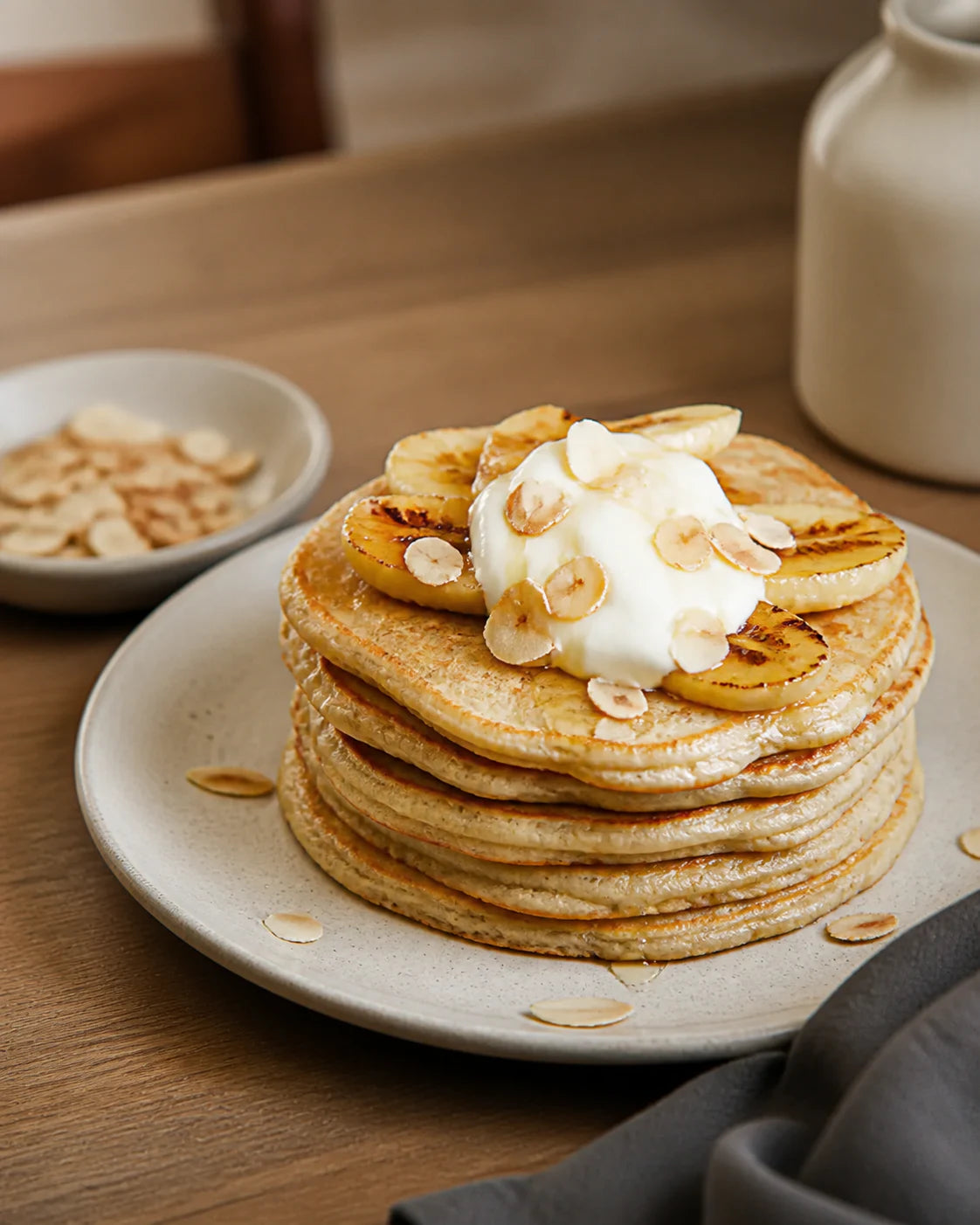 Bananen-Joghurt-Pancakes.